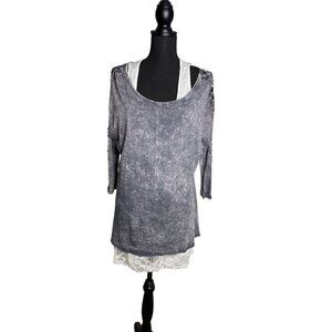 Nature Art by Lynn Yang Women's Bohemian Lagenlook Tunic L